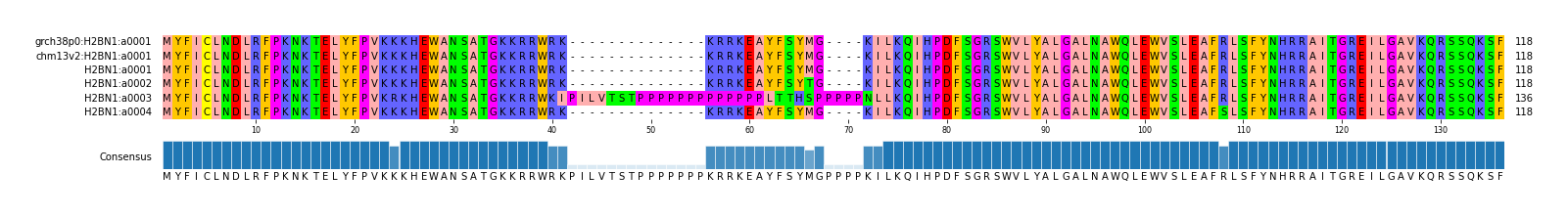 Multiple Alignments (by translate haplotype frequency)