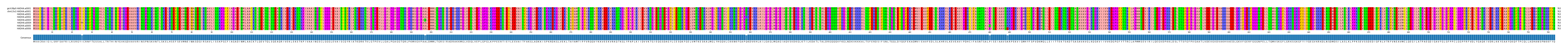 Multiple Alignments (by translate haplotype frequency)