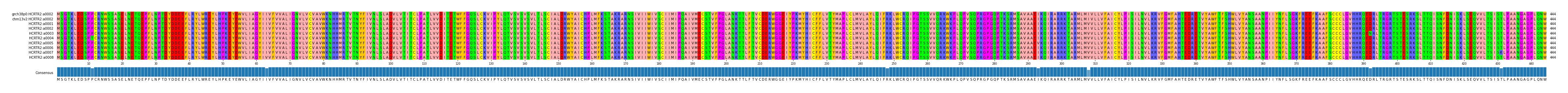 Multiple Alignments (by translate haplotype frequency)