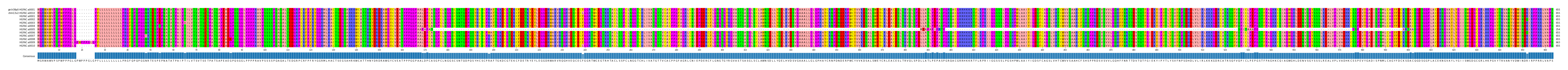Multiple Alignments (by translate haplotype frequency)