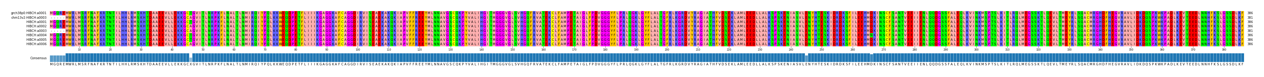 Multiple Alignments (by translate haplotype frequency)