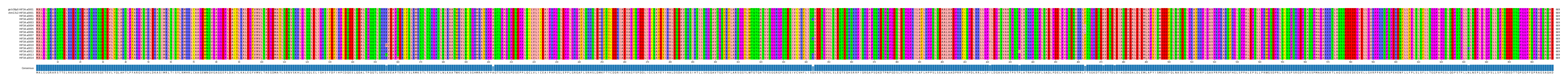 Multiple Alignments (by translate haplotype frequency)