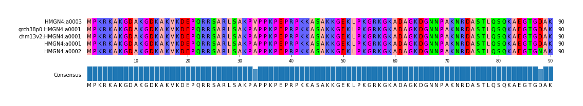 Multiple Alignments (by translate haplotype similarity)