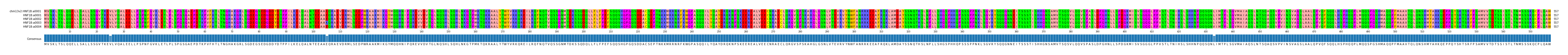 Multiple Alignments (by translate haplotype frequency)