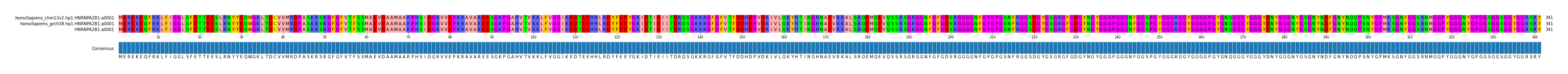 Multiple Alignments (by translate haplotype frequency)