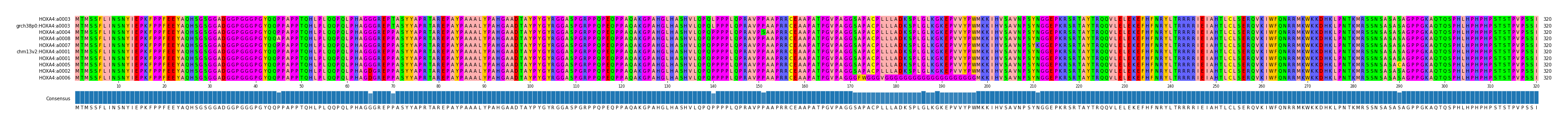 Multiple Alignments (by translate haplotype similarity)