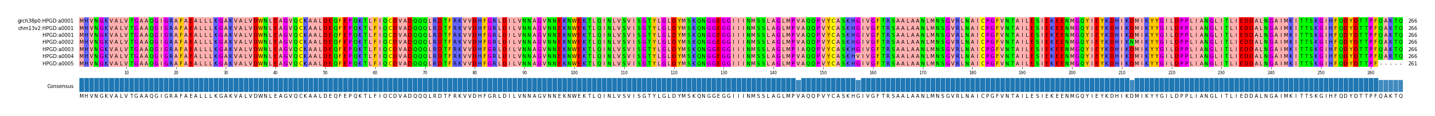 Multiple Alignments (by translate haplotype frequency)