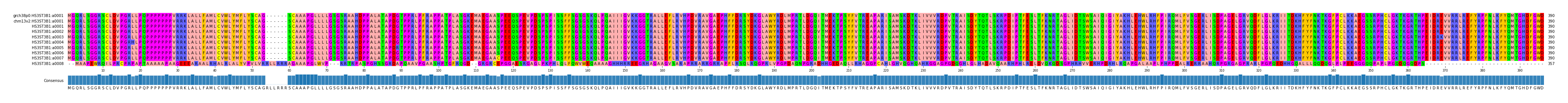 Multiple Alignments (by translate haplotype frequency)