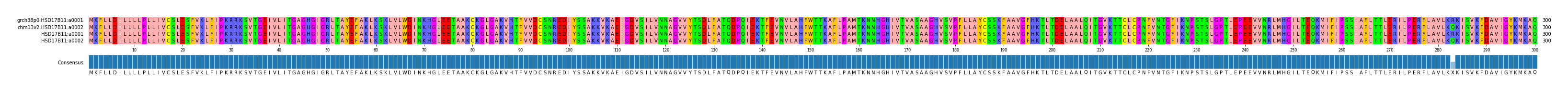 Multiple Alignments (by translate haplotype frequency)