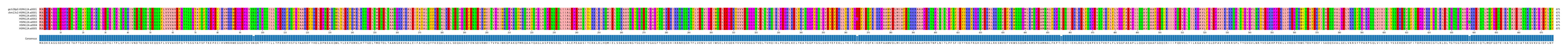 Multiple Alignments (by translate haplotype frequency)
