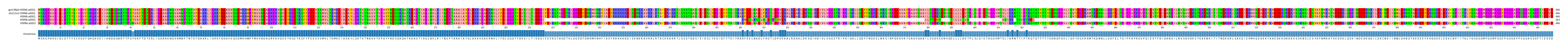 Multiple Alignments (by translate haplotype frequency)