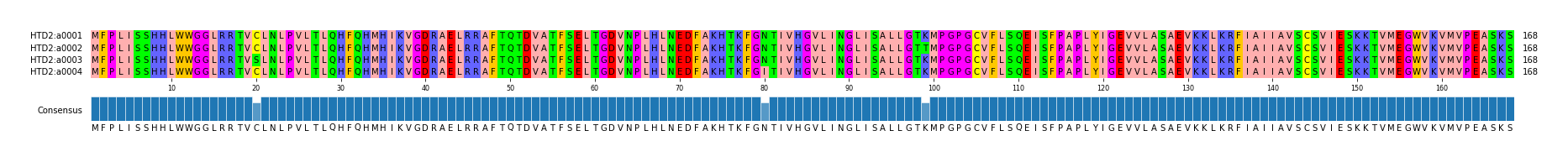 Multiple Alignments (by translate haplotype frequency)