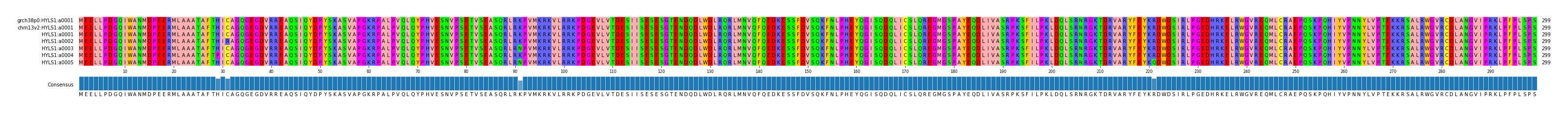 Multiple Alignments (by translate haplotype frequency)