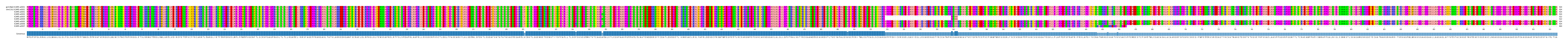 Multiple Alignments (by translate haplotype frequency)