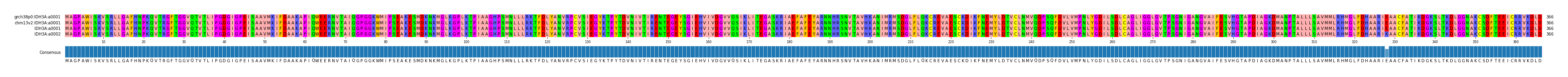 Multiple Alignments (by translate haplotype frequency)