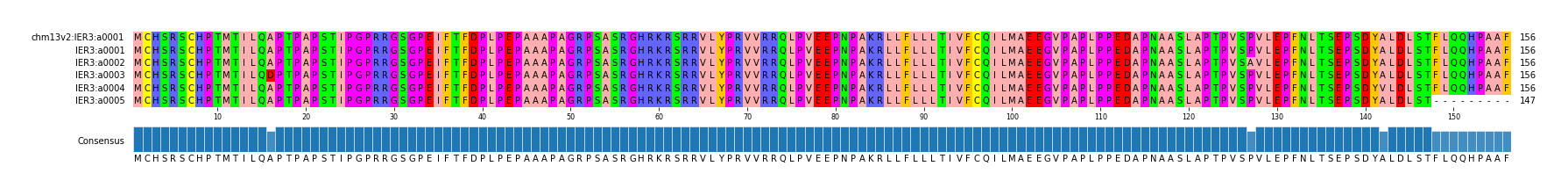 Multiple Alignments (by translate haplotype frequency)
