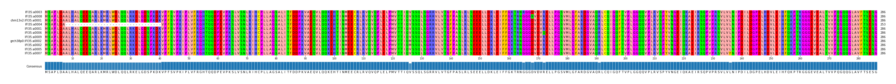 Multiple Alignments (by translate haplotype similarity)