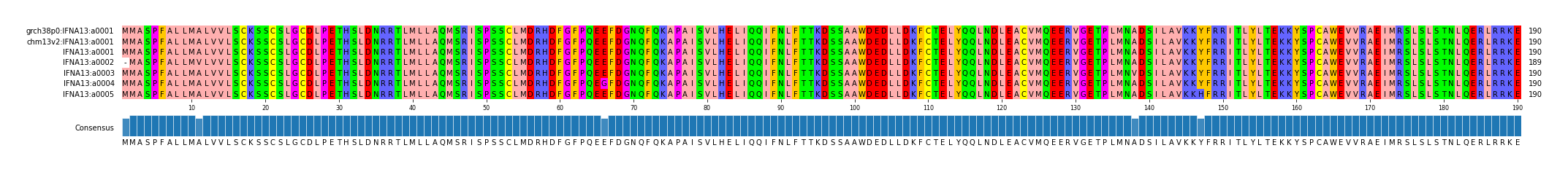 Multiple Alignments (by translate haplotype frequency)