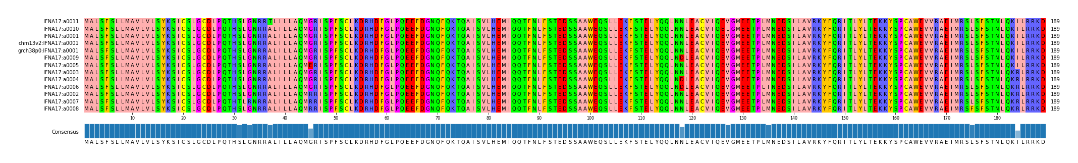 Multiple Alignments (by translate haplotype similarity)