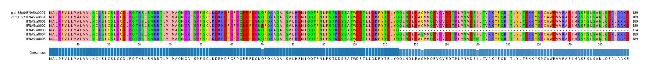 Multiple Alignments (by translate haplotype frequency)