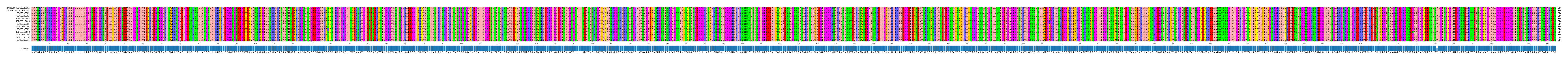 Multiple Alignments (by translate haplotype frequency)