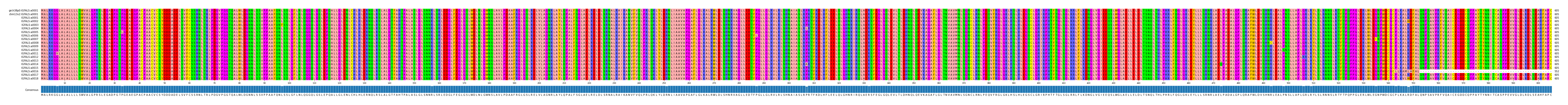 Multiple Alignments (by translate haplotype frequency)