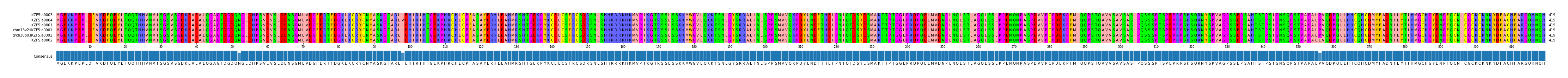 Multiple Alignments (by translate haplotype similarity)