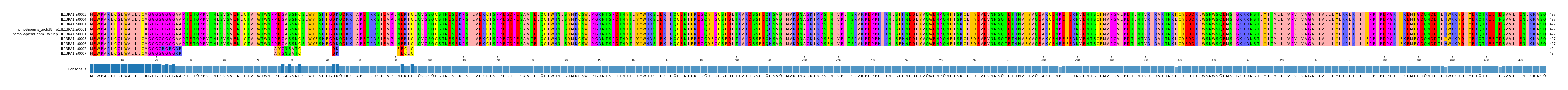 Multiple Alignments (by translate haplotype similarity)