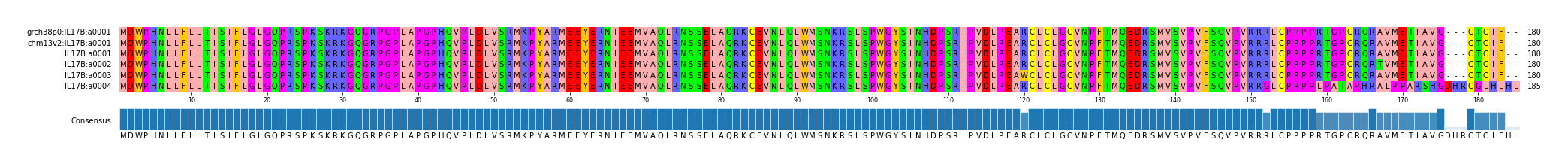 Multiple Alignments (by translate haplotype frequency)