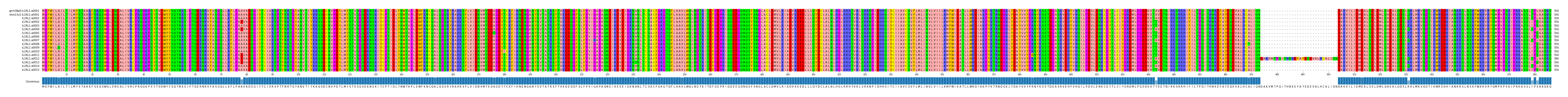 Multiple Alignments (by translate haplotype frequency)