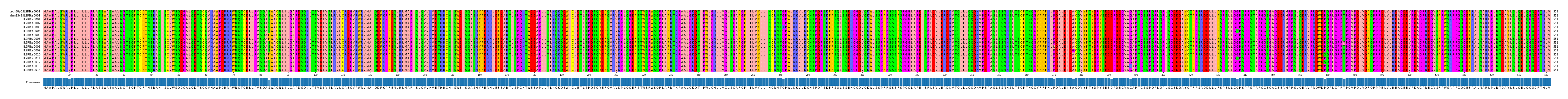 Multiple Alignments (by translate haplotype frequency)