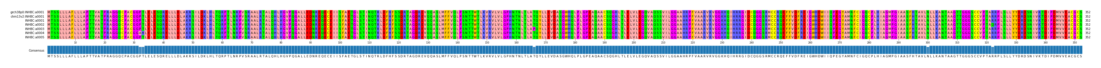 Multiple Alignments (by translate haplotype frequency)
