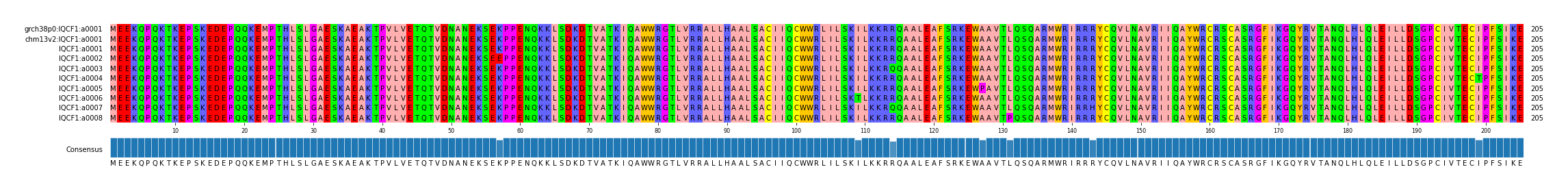 Multiple Alignments (by translate haplotype frequency)