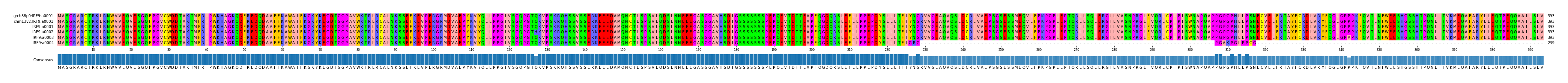 Multiple Alignments (by translate haplotype frequency)