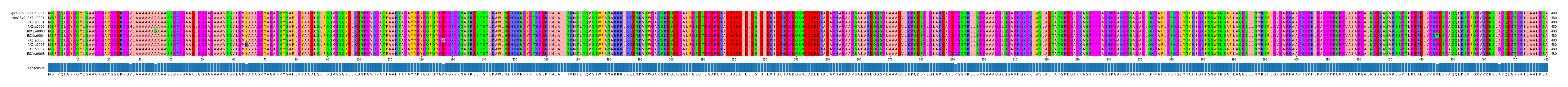 Multiple Alignments (by translate haplotype frequency)