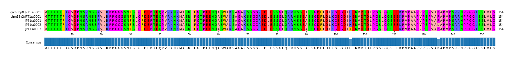 Multiple Alignments (by translate haplotype frequency)