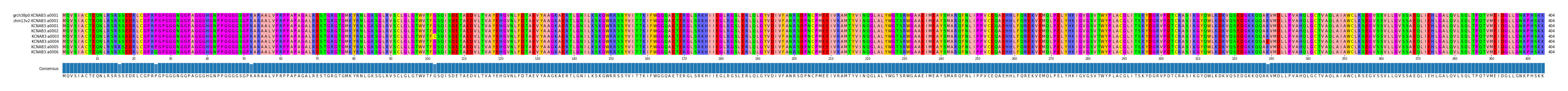 Multiple Alignments (by translate haplotype frequency)