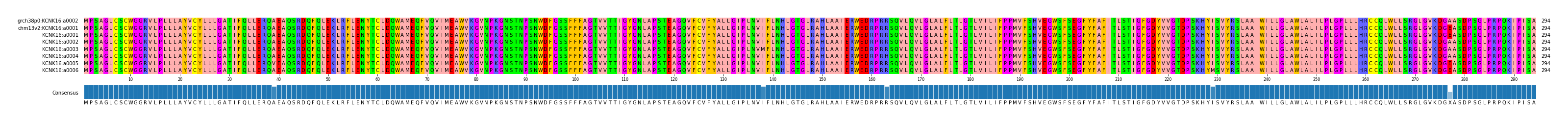 Multiple Alignments (by translate haplotype frequency)