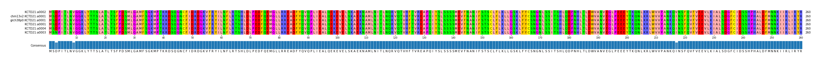 Multiple Alignments (by translate haplotype similarity)