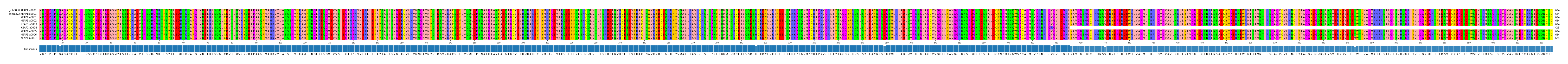 Multiple Alignments (by translate haplotype frequency)