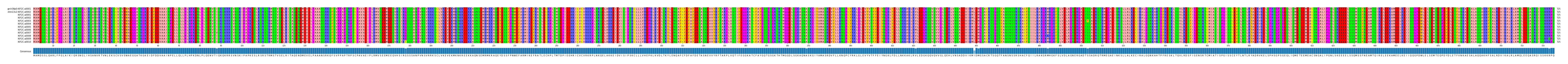 Multiple Alignments (by translate haplotype frequency)