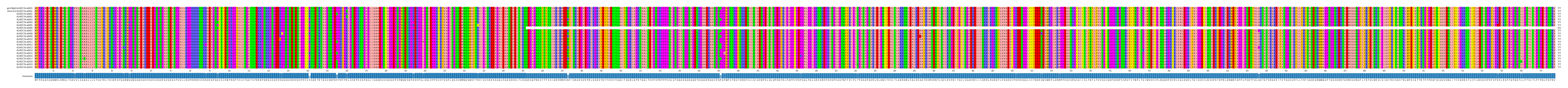 Multiple Alignments (by translate haplotype frequency)