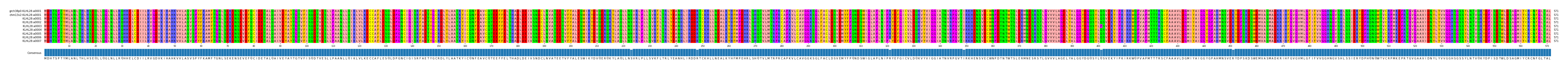 Multiple Alignments (by translate haplotype frequency)