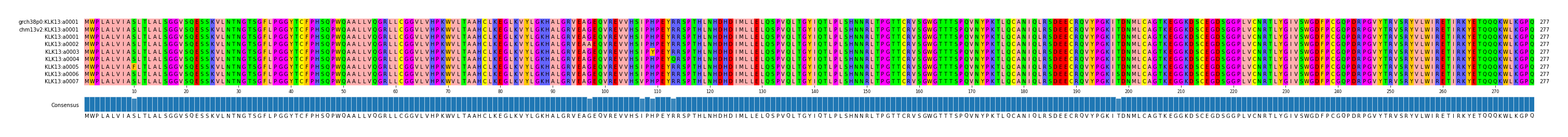 Multiple Alignments (by translate haplotype frequency)