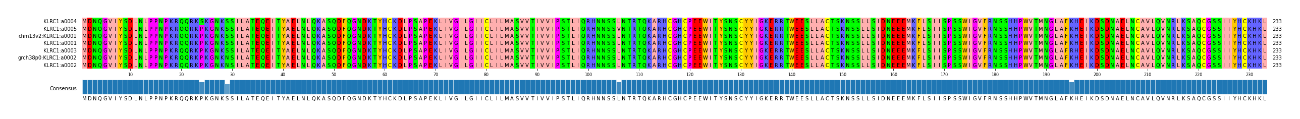 Multiple Alignments (by translate haplotype similarity)