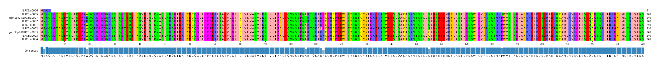Multiple Alignments (by translate haplotype similarity)