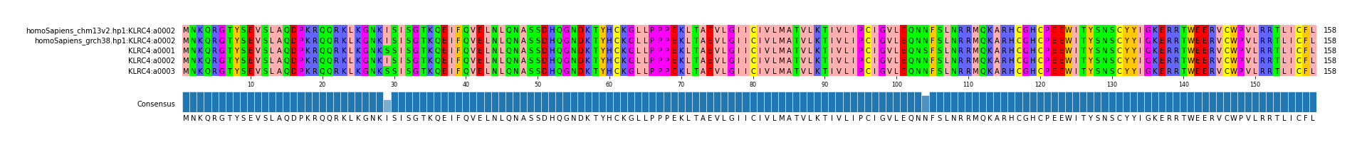 Multiple Alignments (by translate haplotype frequency)