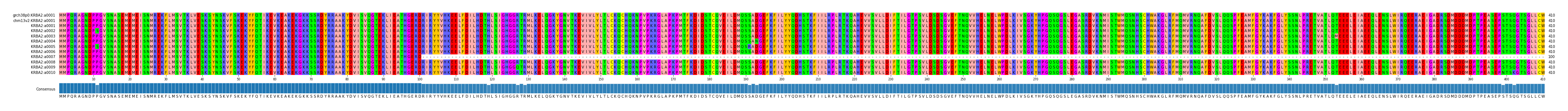 Multiple Alignments (by translate haplotype frequency)