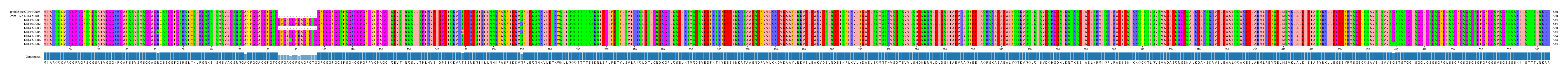 Multiple Alignments (by translate haplotype frequency)