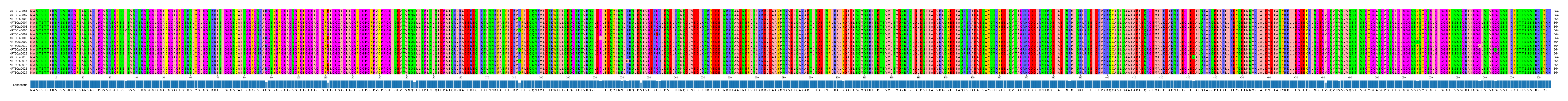 Multiple Alignments (by translate haplotype frequency)